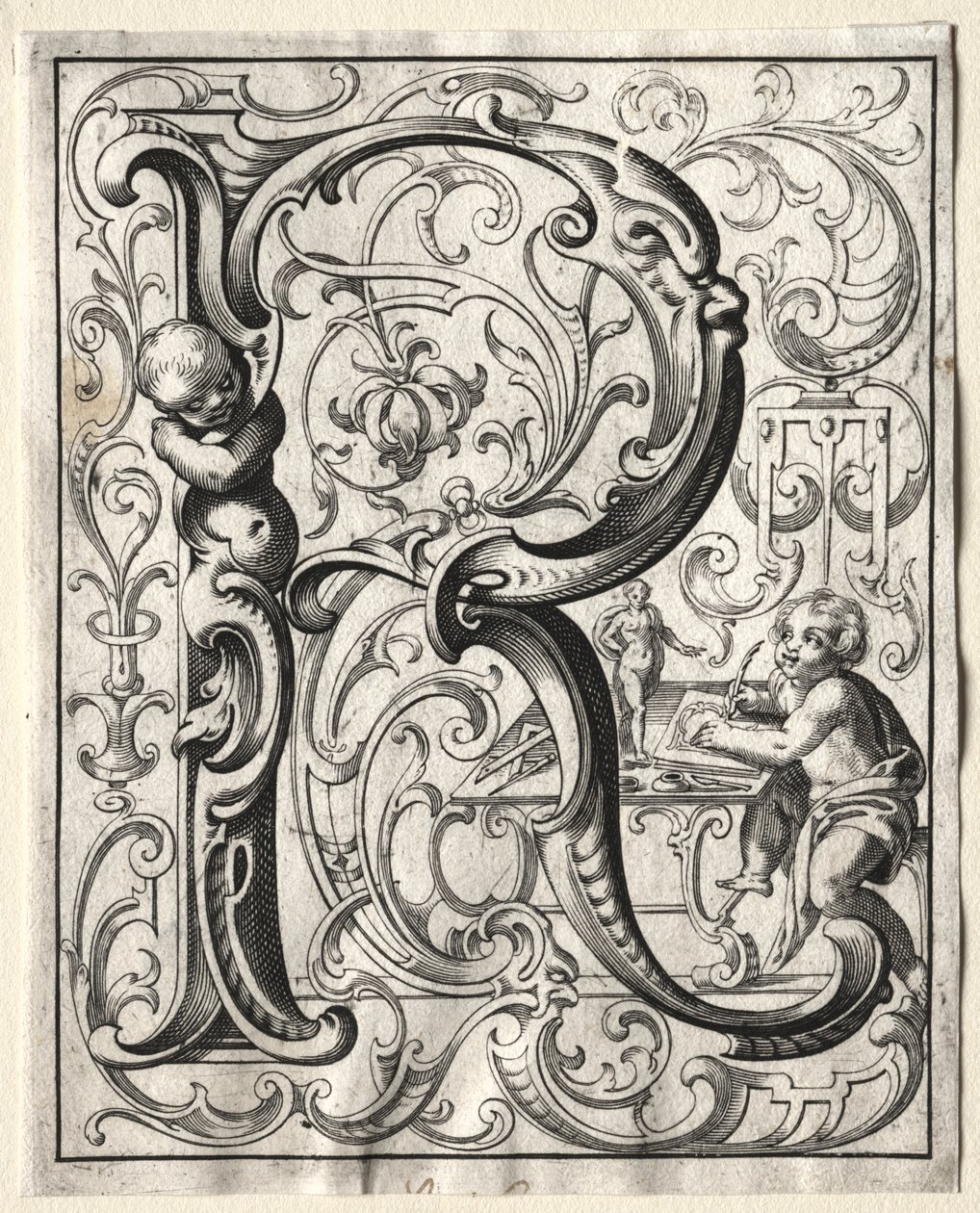 Neues ABC-Heft: R, 1627 von Lucas Kilian