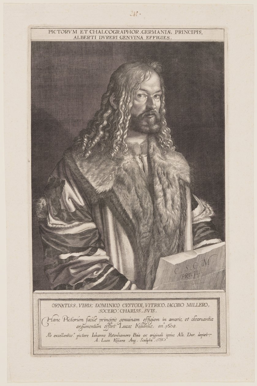 Porträt von Albrecht Dürer von Lucas Kilian