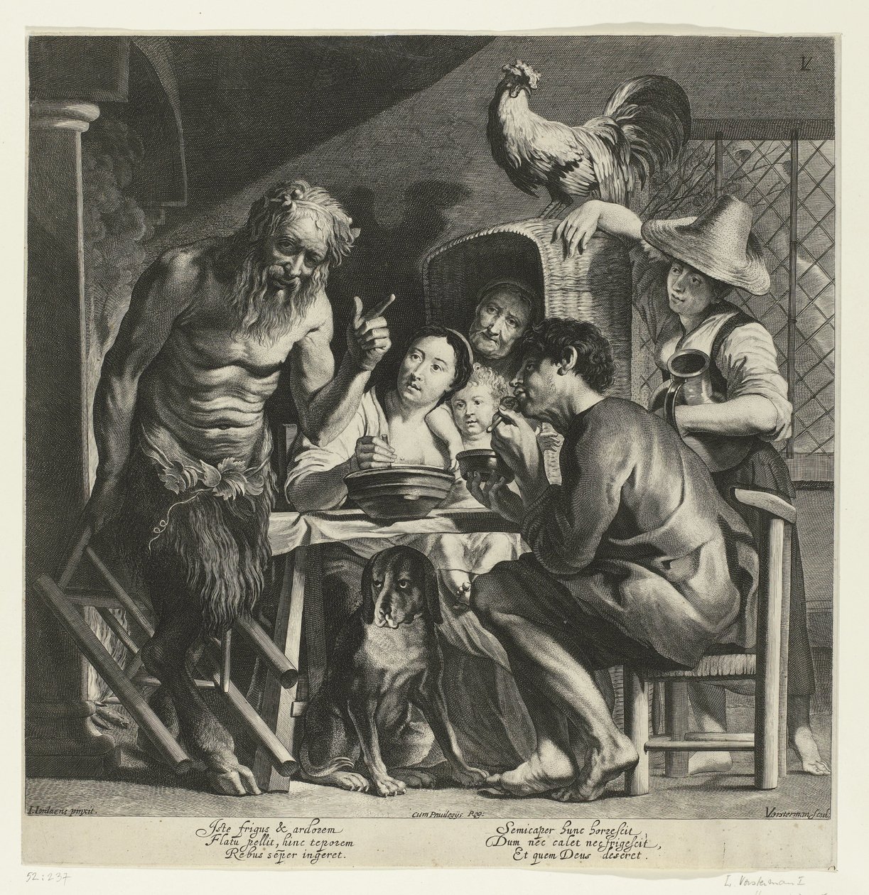 Satyr und der Bauer von Lucas Vorsterman (I)