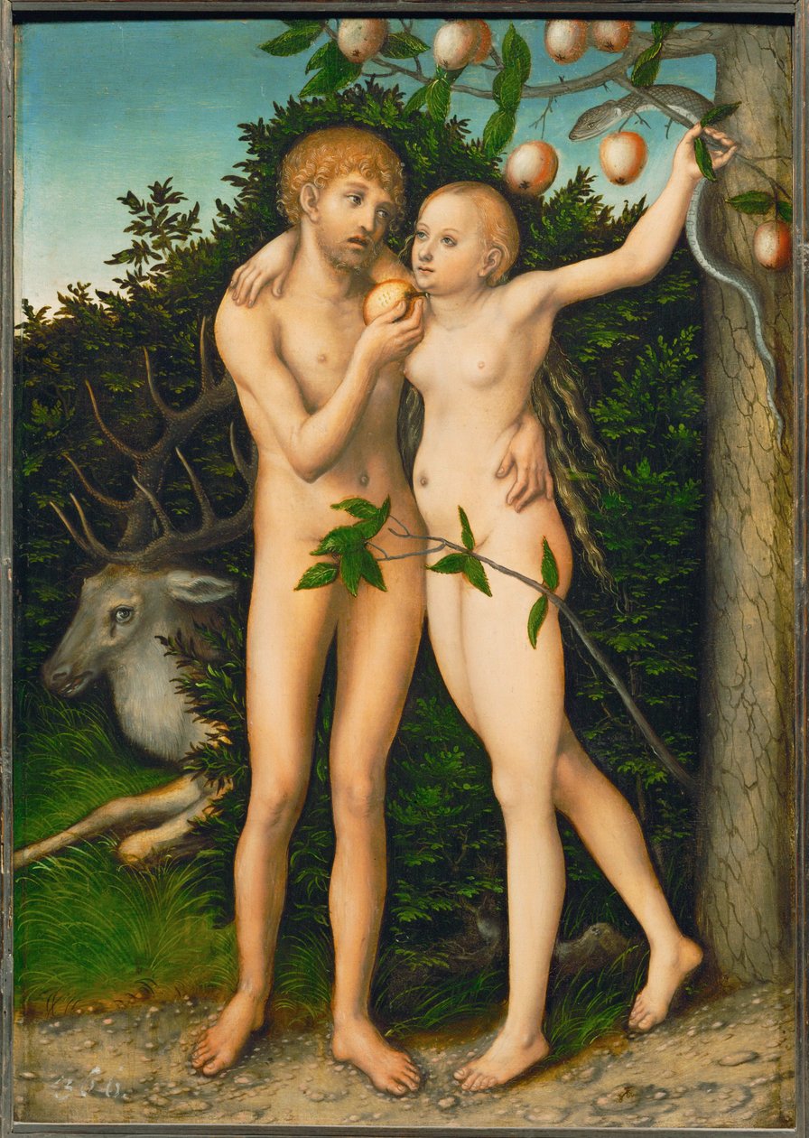 Der Sündenfall von Lucas the Elder Cranach