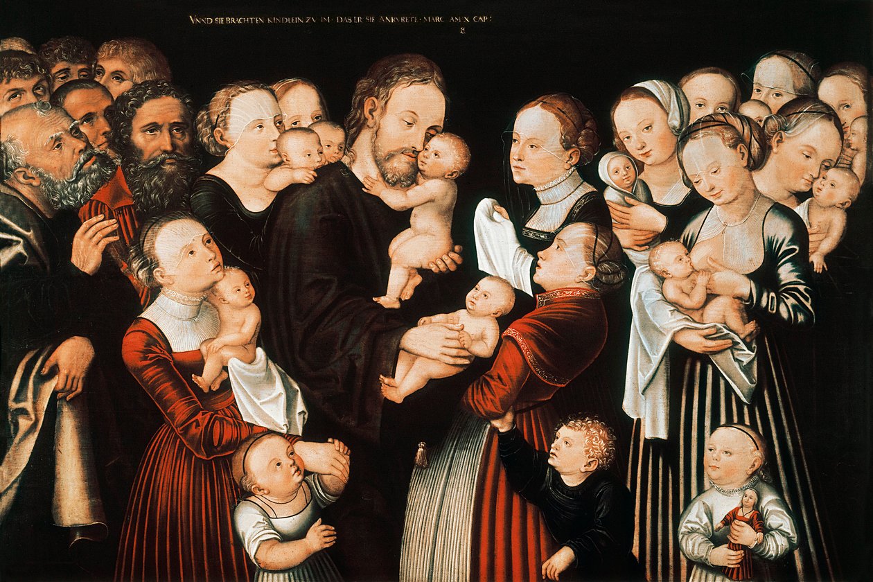 Jesus und die Kinder von Lucas the Elder Cranach