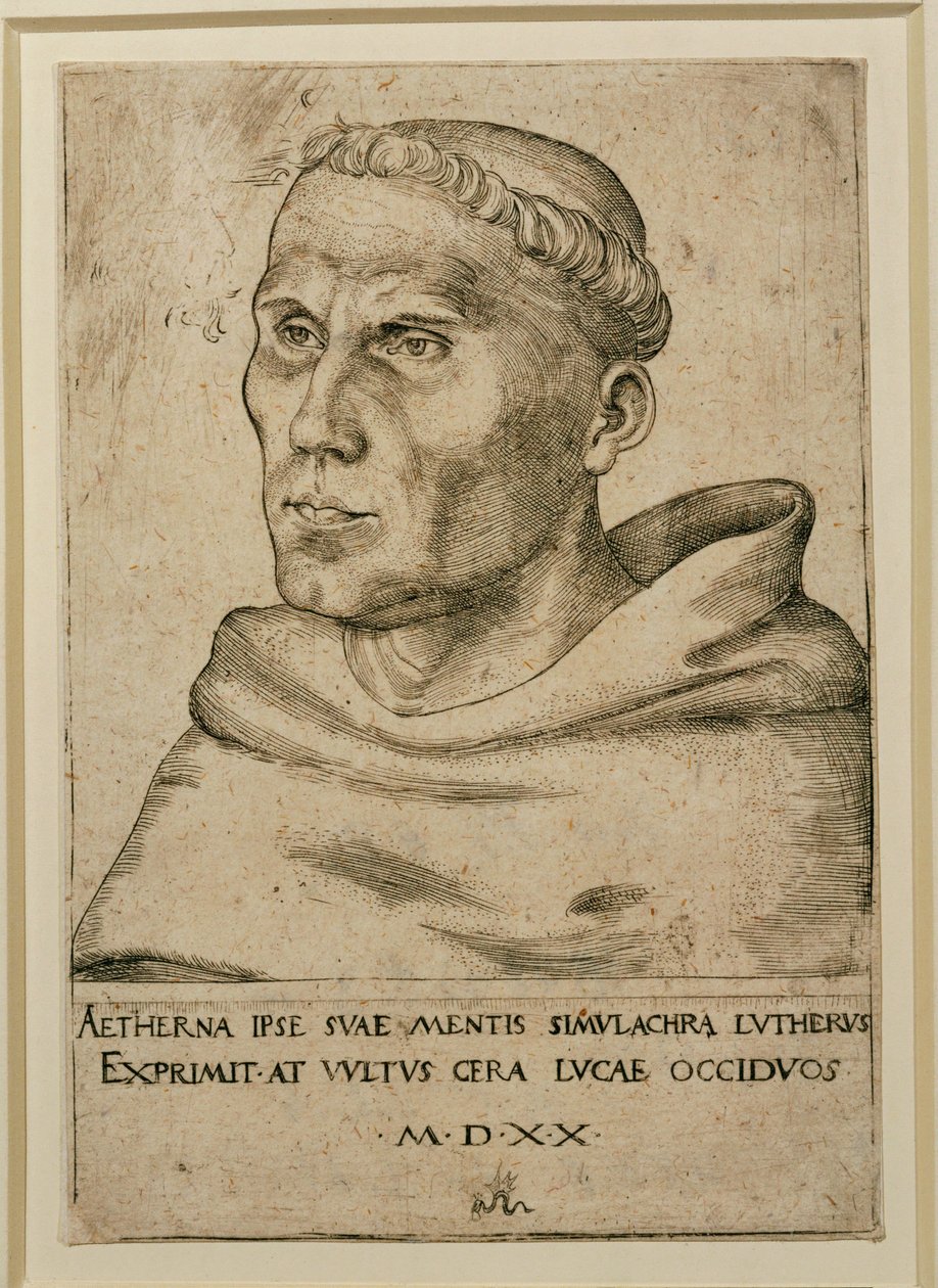 Martin Luther (Gravur) von Lucas the Elder Cranach
