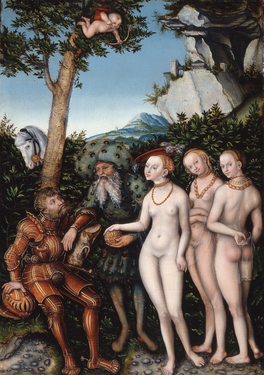 Das Urteil des Paris von Lucas the Elder Cranach