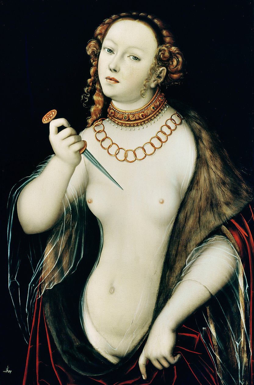 Der Selbstmord der Lucretia von Lucas the Elder Cranach