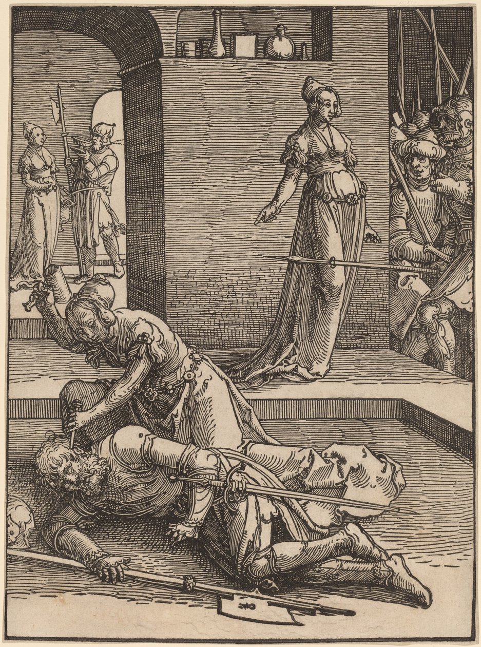Jael tötet Sisera von Lucas van Leyden