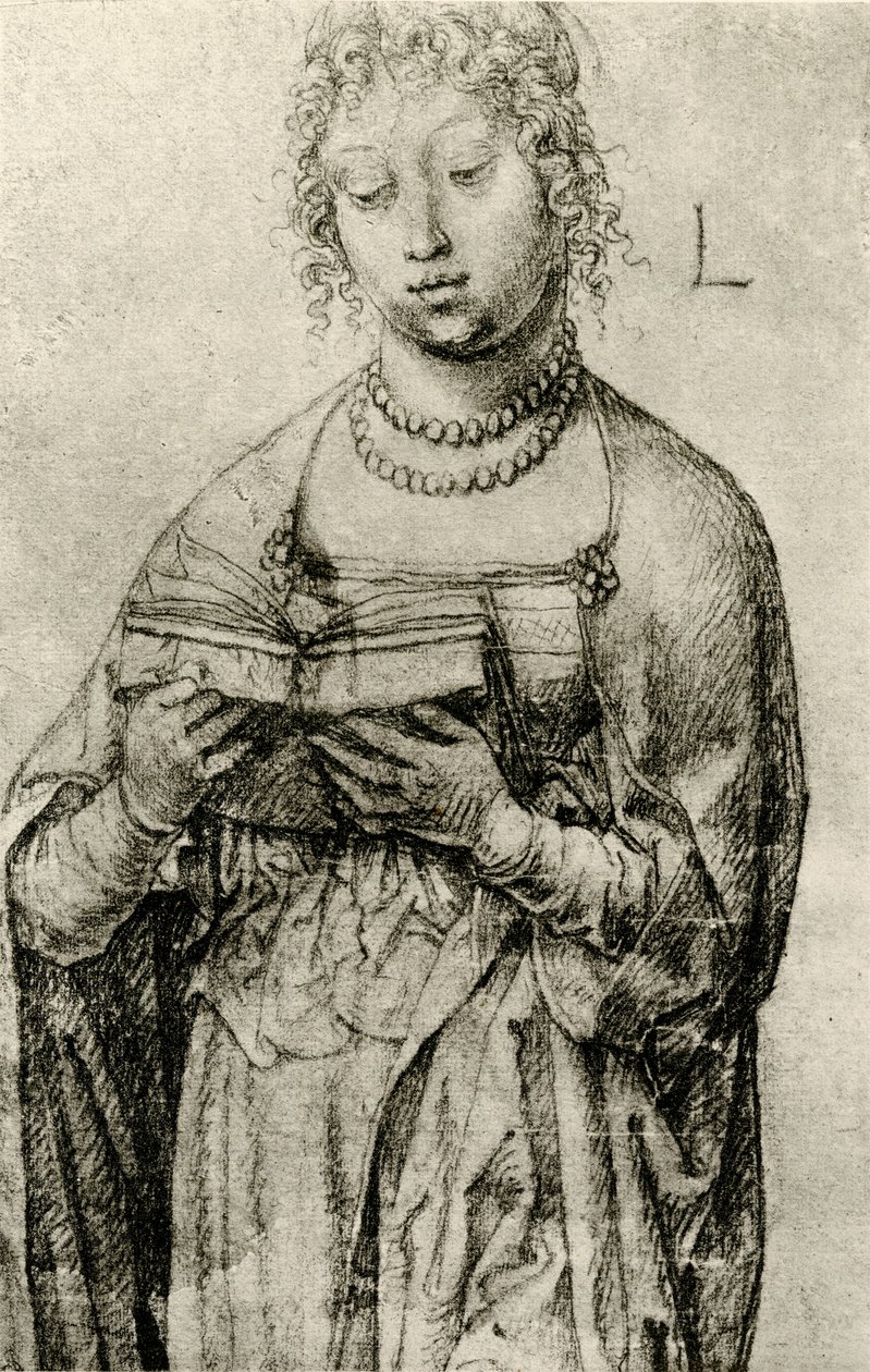 Lesendes Mädchen von Lucas van Leyden