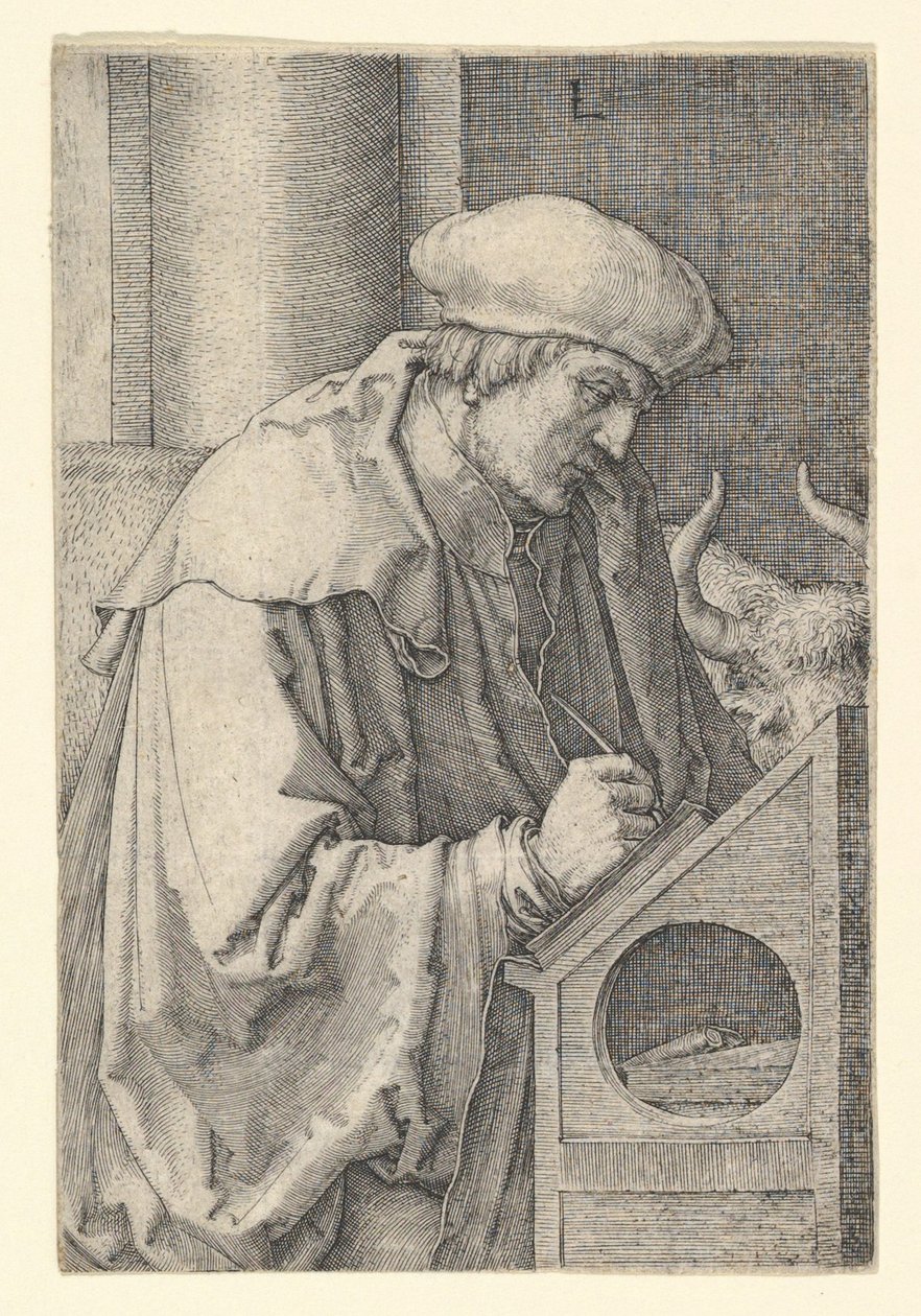 St. Lukas, 1518 von Lucas van Leyden
