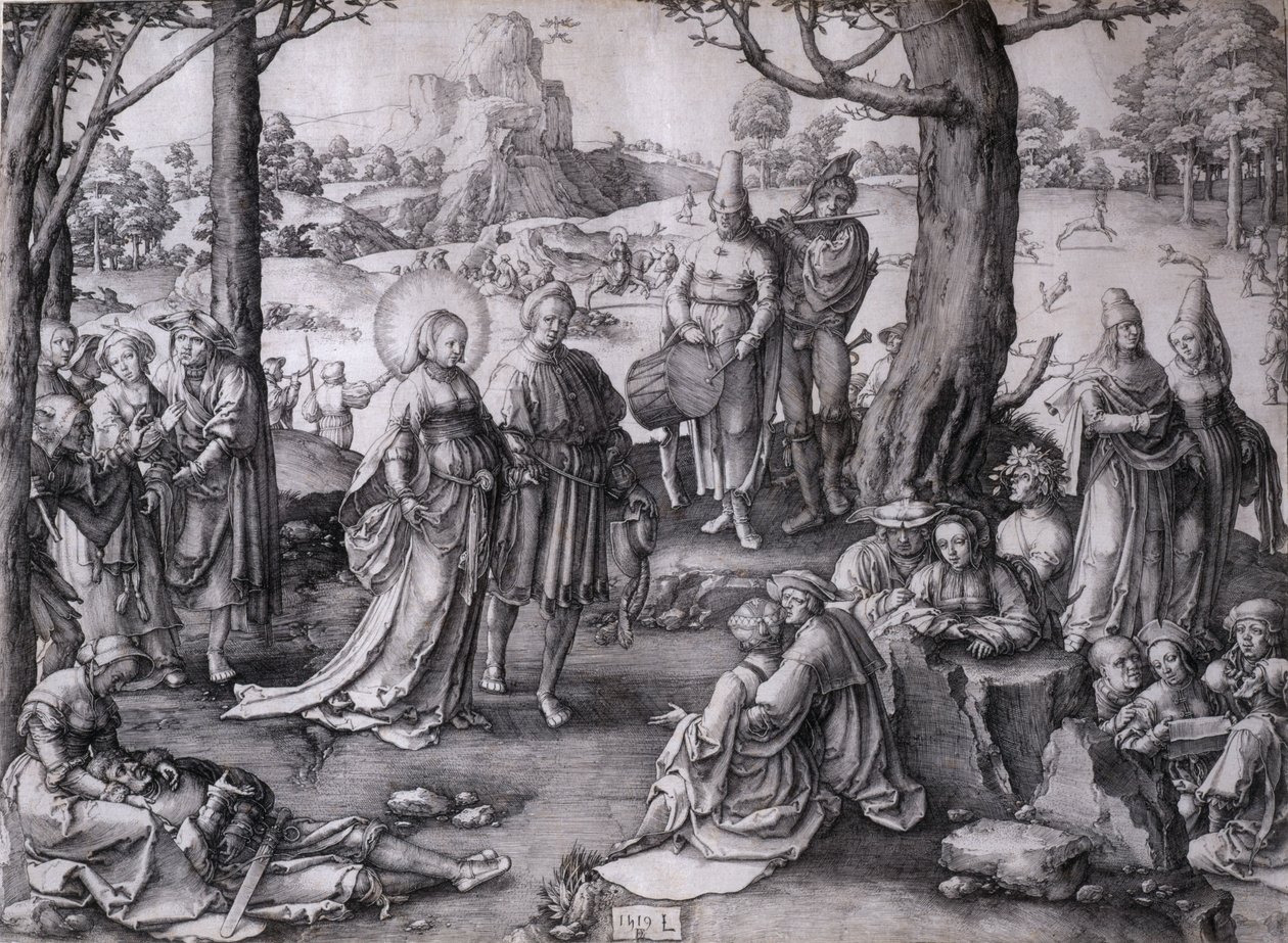 Der Tanz der Heiligen Maria Magdalena von Lucas van Leyden