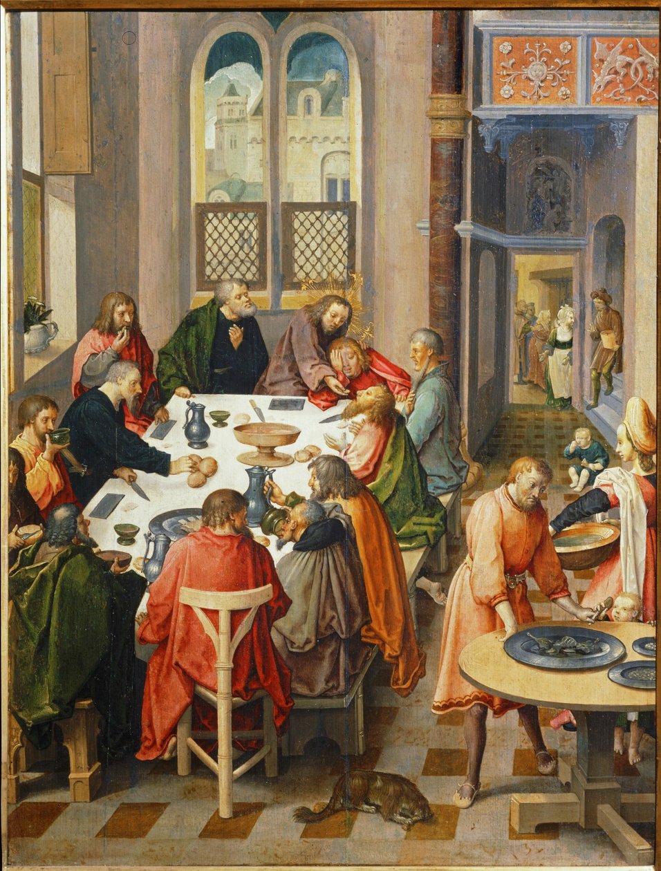 Das letzte Abendmahl von Lucas van Leyden