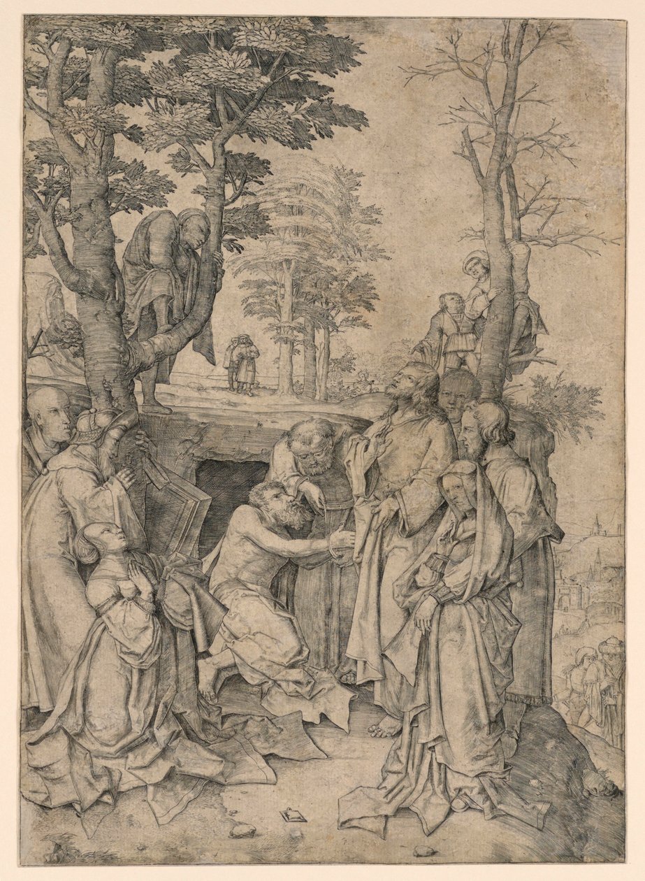 Die Auferstehung des Lazarus von Lucas van Leyden