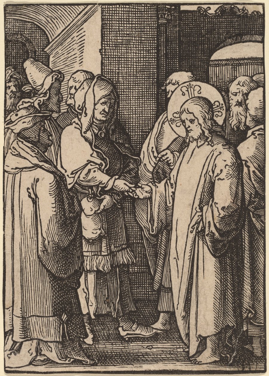 Das Zinsgroschen von Lucas van Leyden