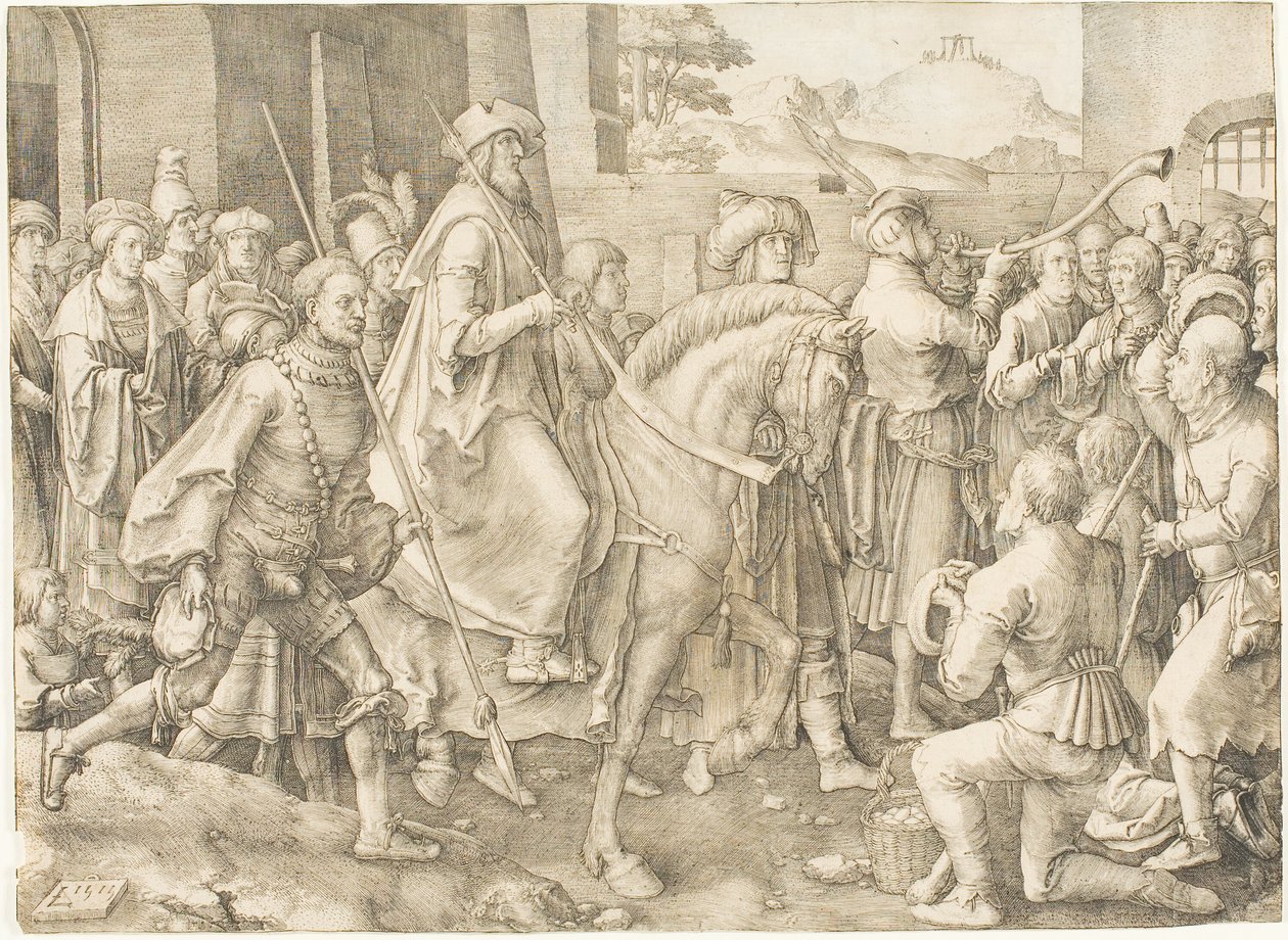 Der Triumph von Mordechai von Lucas van Leyden