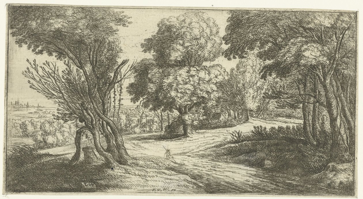 Waldlandschaft von Lucas van Uden