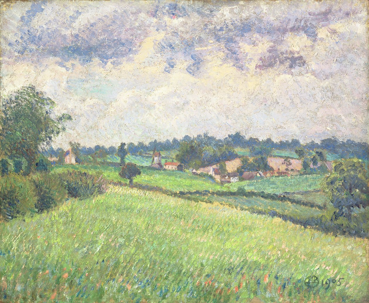 Graues Wetter, Finchingfield, 1905 von Lucien Pissarro