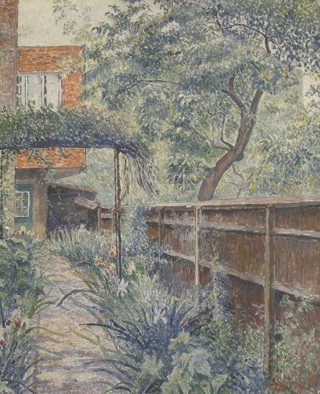 Mein Ateliergarten, 1938 von Lucien Pissarro