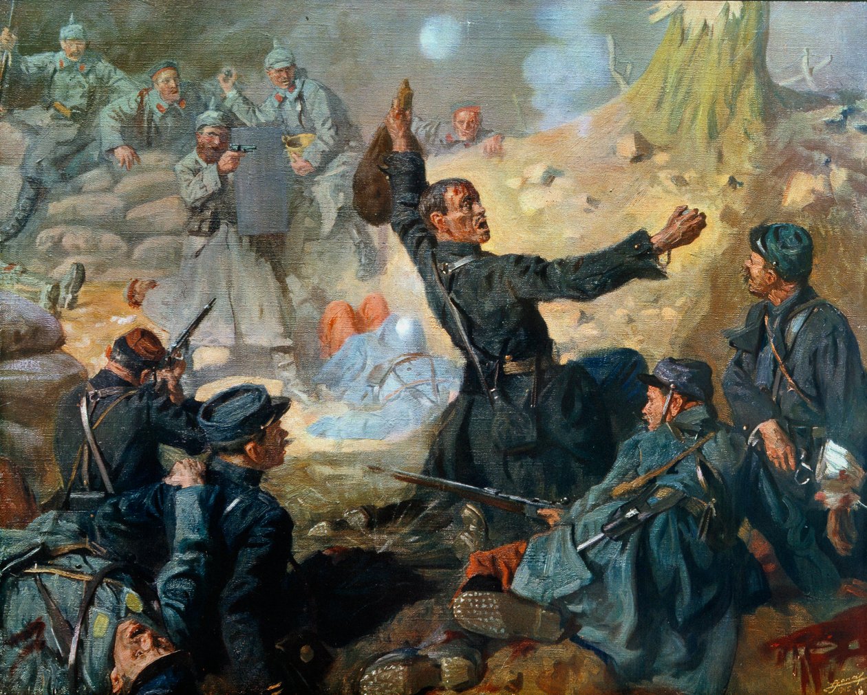 Die Toten aufstellen (8. April) von Lucien Hector Jonas
