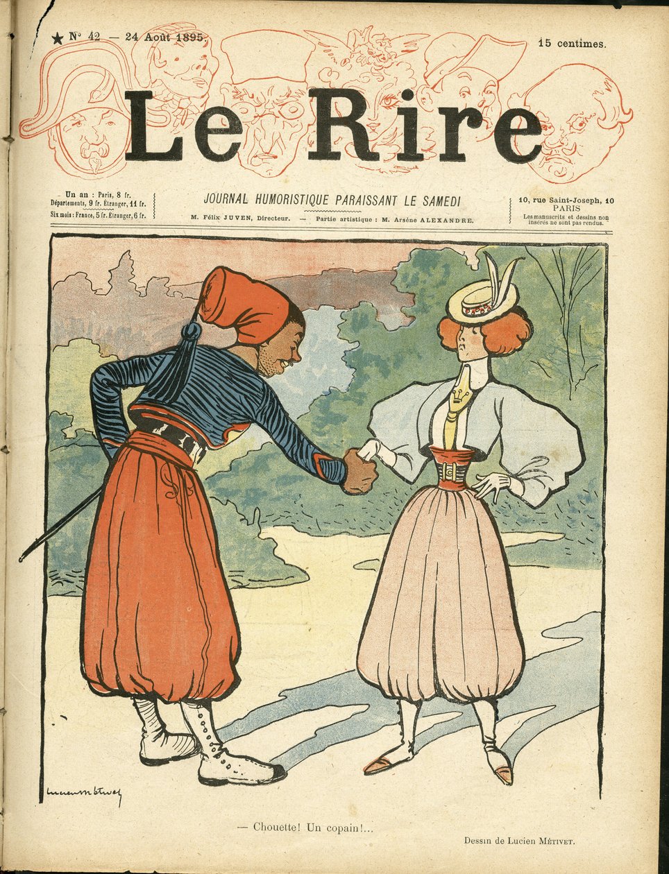 Titelblatt von "Le Rire" von Lucien Metivet