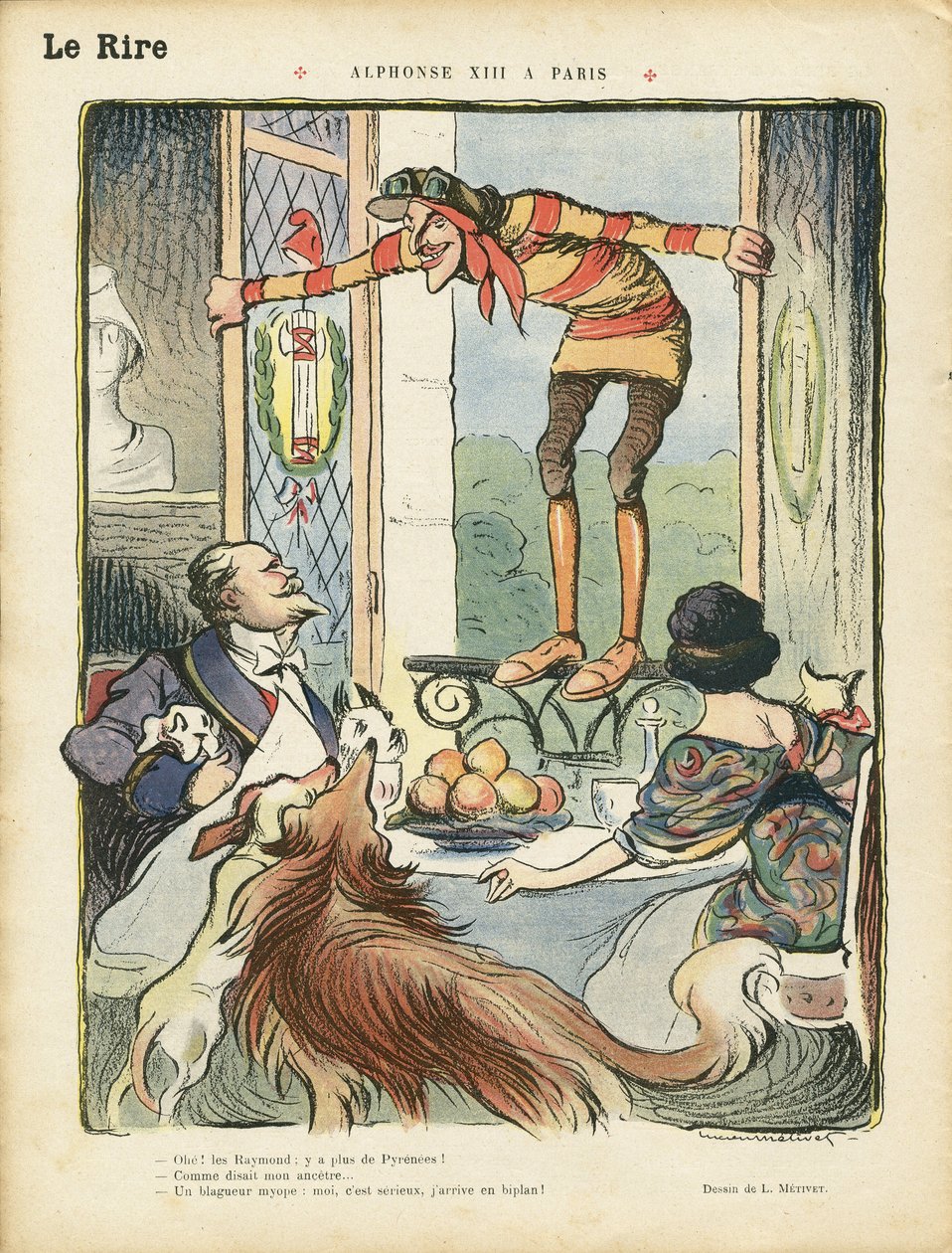 Illustration in Le Rire von Lucien Metivet