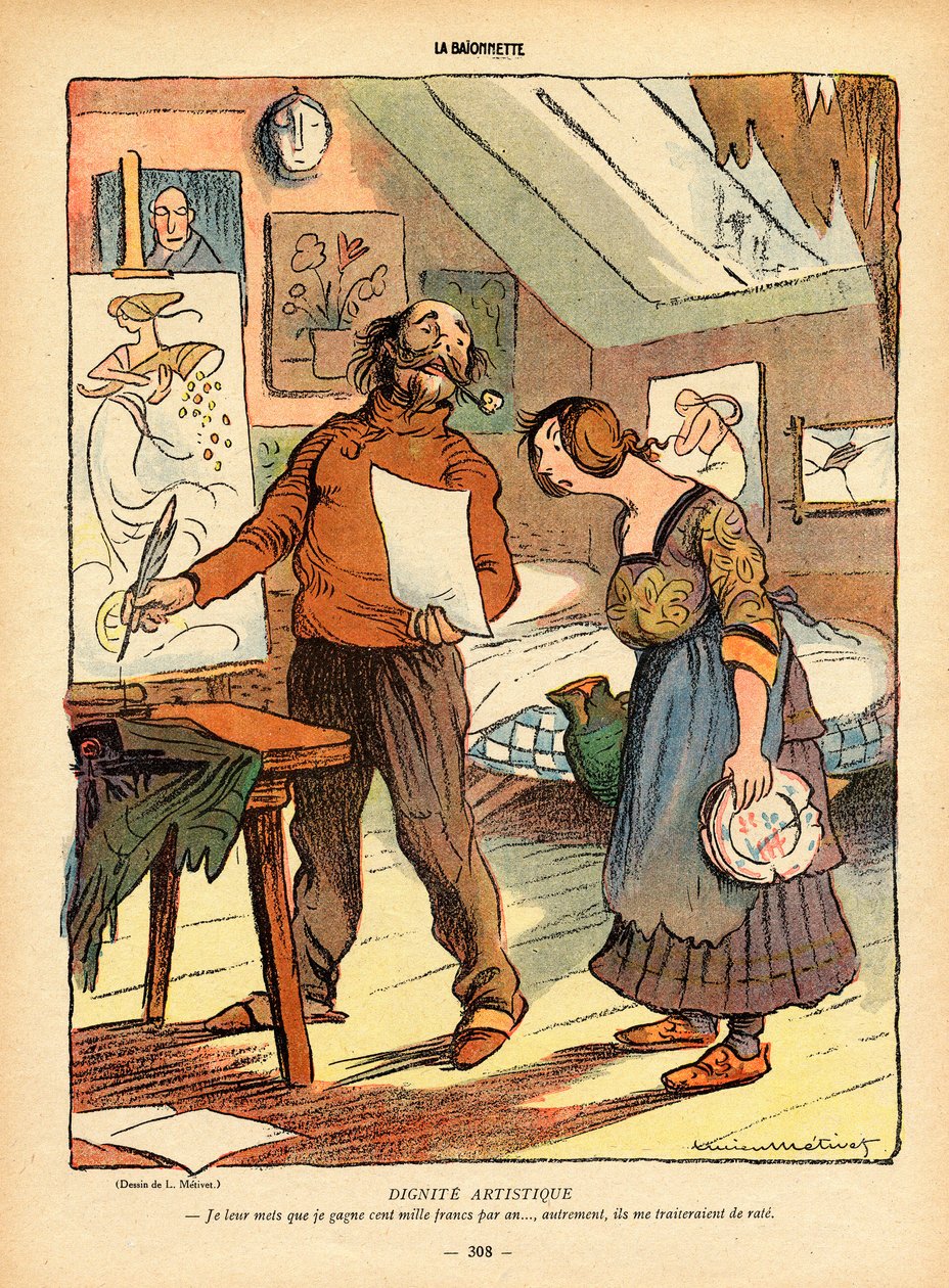 La Baionnette, Satirique en Couleurs von Lucien Metivet