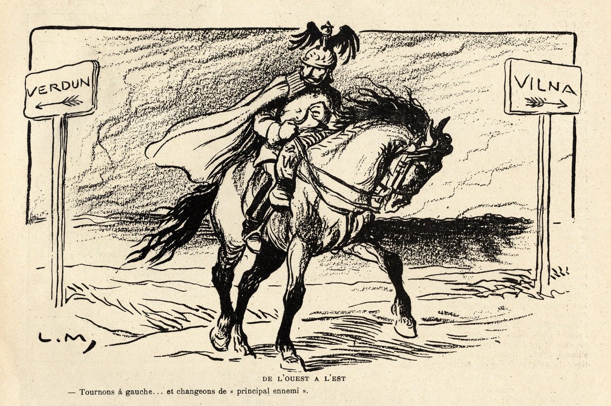 Le Rire rouge, Satirisch in Schwarz-Weiß von Lucien Metivet