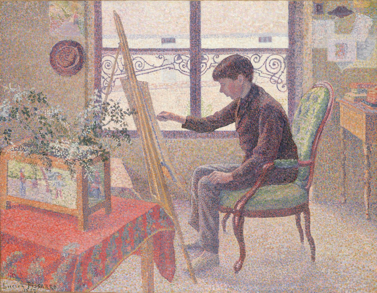 Innenraum des Studios von Lucien Pissarro