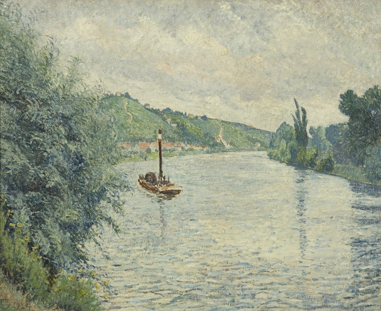 Das Lastkahn von Lucien Pissarro