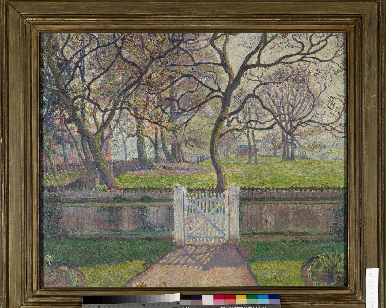 Das Gartentor, Epping von Lucien Pissarro