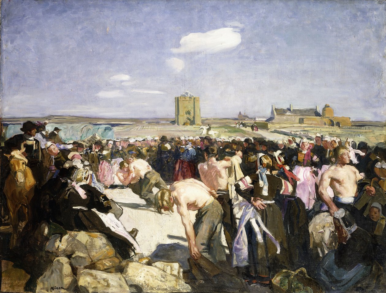 Ein Wrestling-Match von Lucien Simon