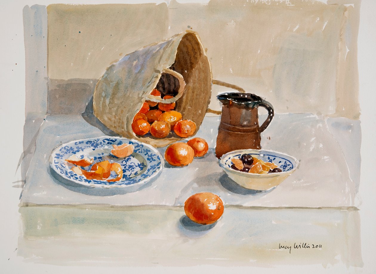 Orangen und Leach-Krug, 2011 von Lucy Willis