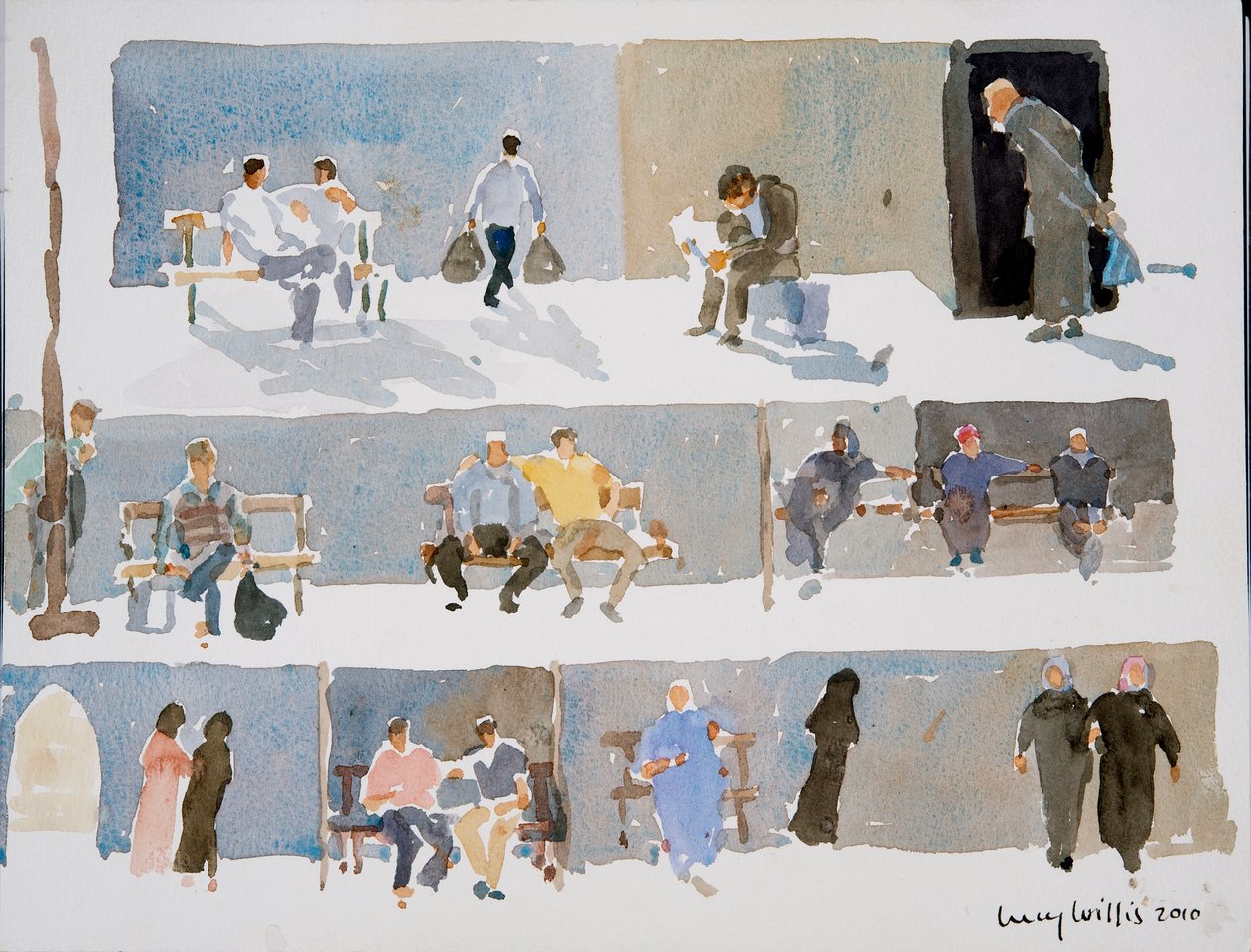 Menschen von Aleppo, 2010 von Lucy Willis