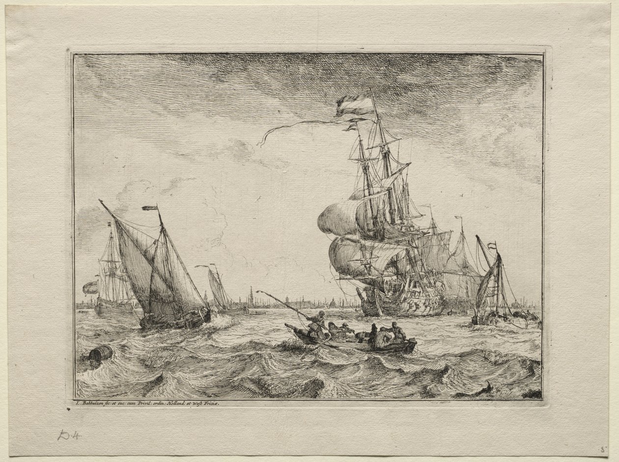 Schiffe unter vollen Segeln von Ludolf Backhuysen