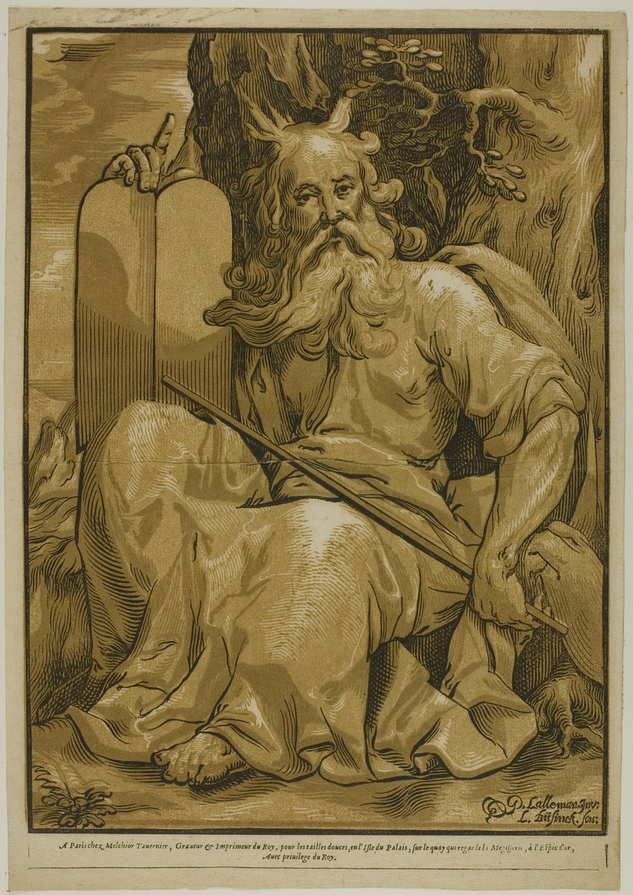 Moses mit den Gesetzestafeln von Ludolph Büsinck