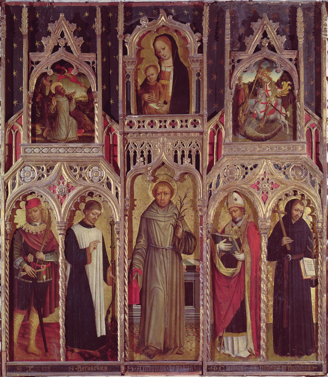 Altarbild des Heiligen Antonius von Ludovico Brea