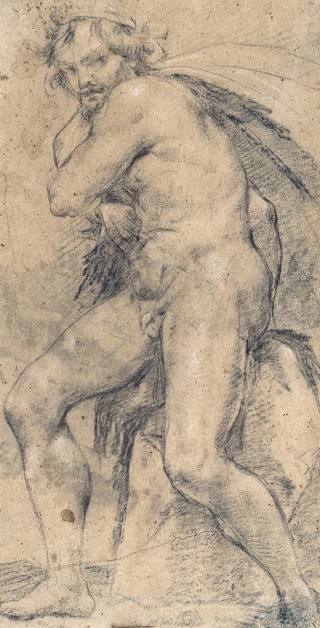 Männlicher Akt (Herkules) von Ludovico Carracci