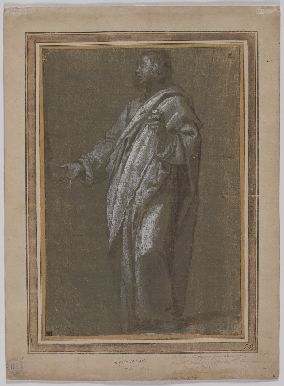 Stehende männliche Figur, ca. 1610-13 von Ludovico Cardi Cigoli