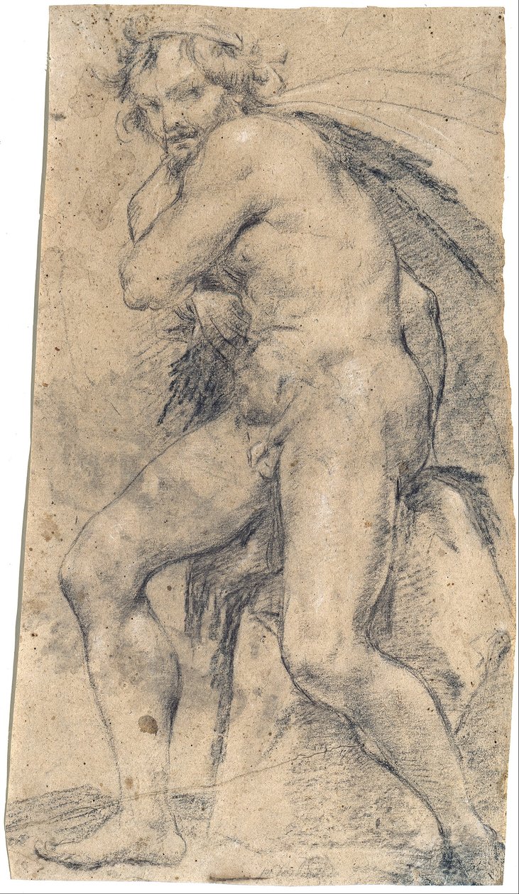 Männlicher Akt (Herkules?) von Ludovico Carracci
