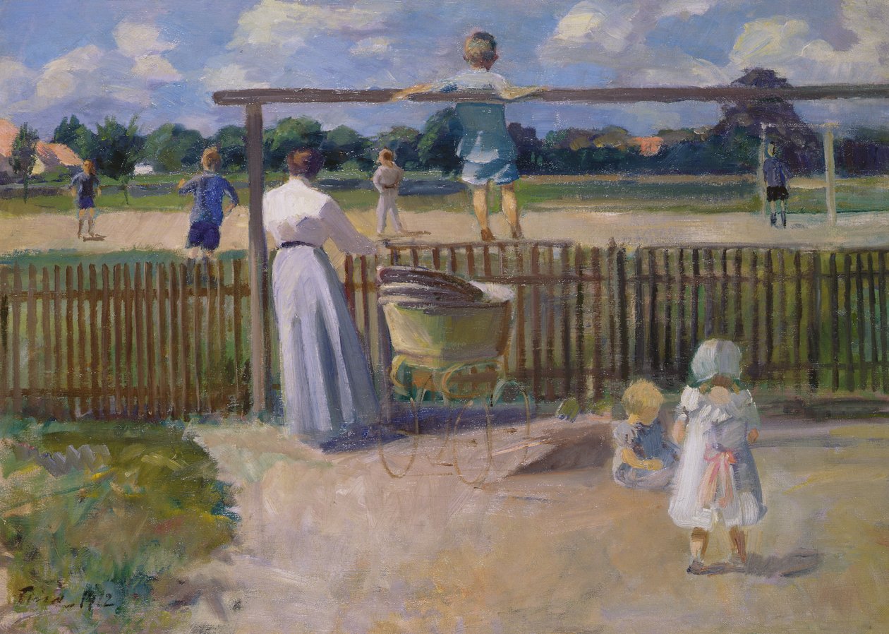 Das Fußballspiel, 1912 von Ludvig Find