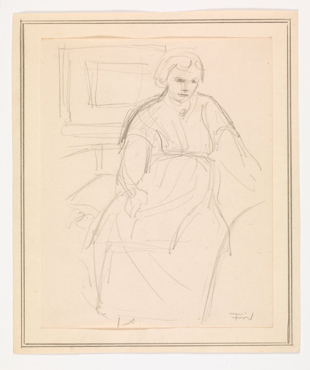Sitzende Frau von Ludvig Find
