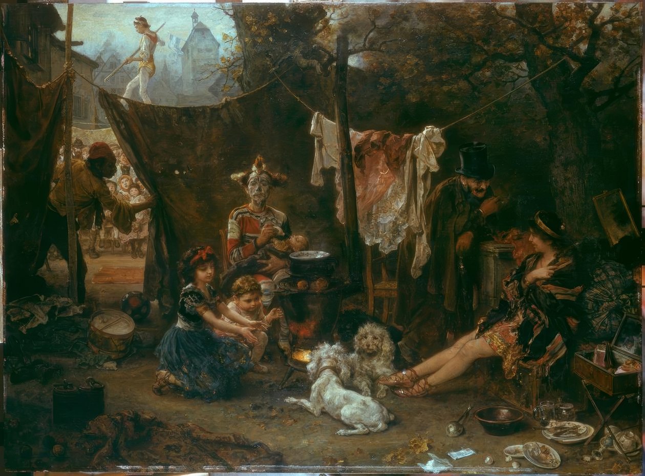 Hinter dem Vorhang von Ludwig Knaus