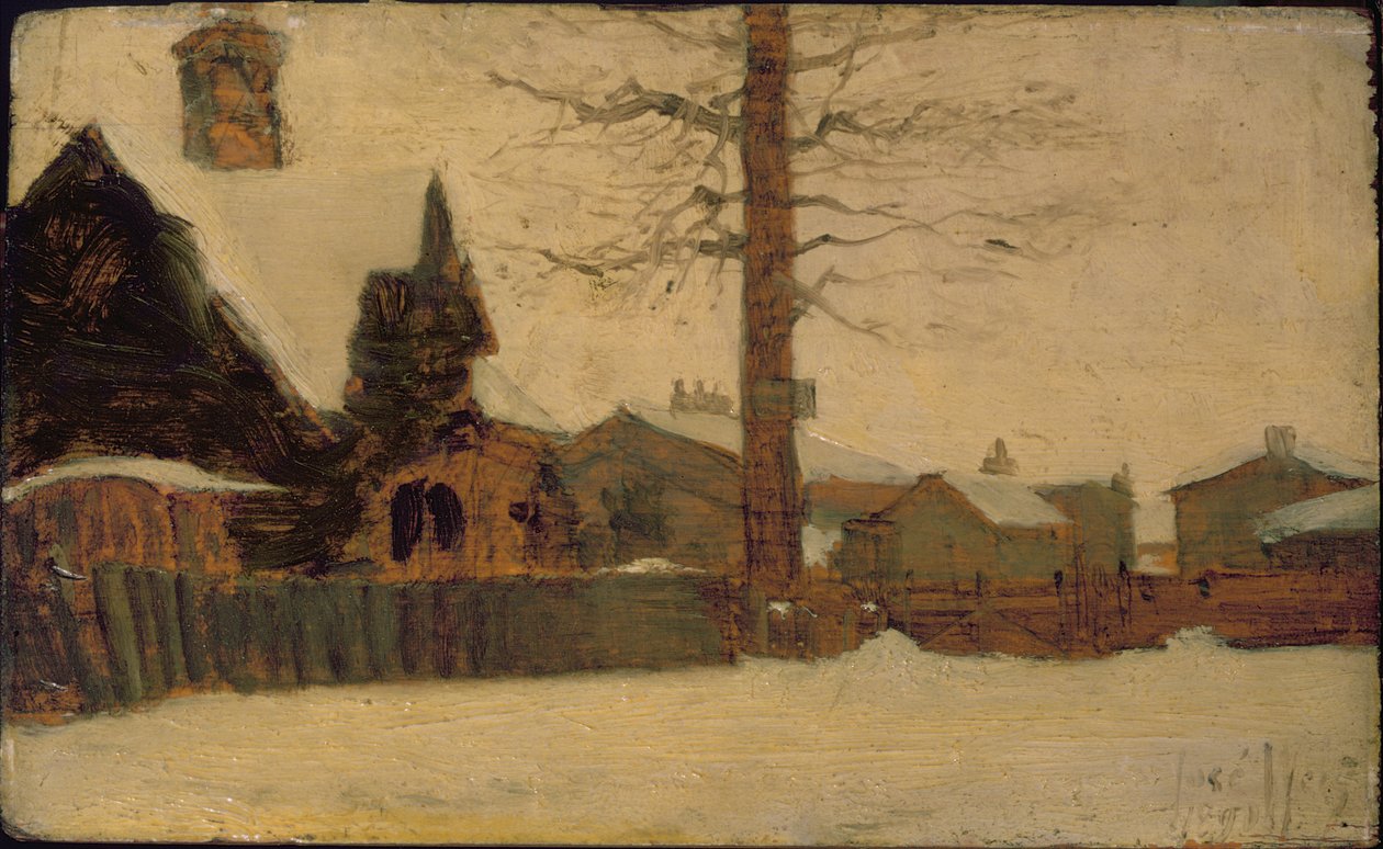 Eine Winterszene von Ludwig Munthe