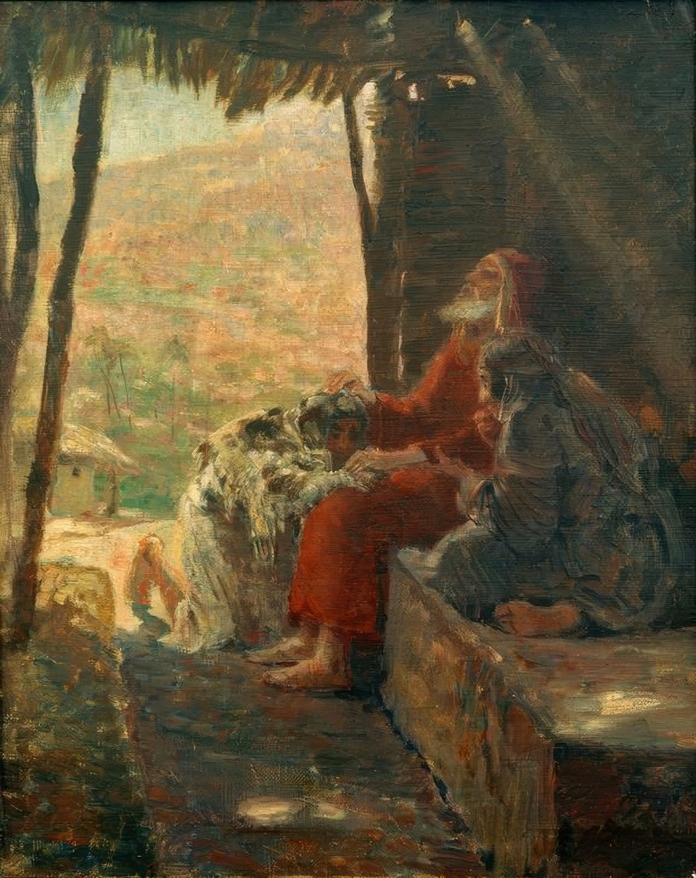 Isaak segnet Jakob von Ludwig von Hofmann