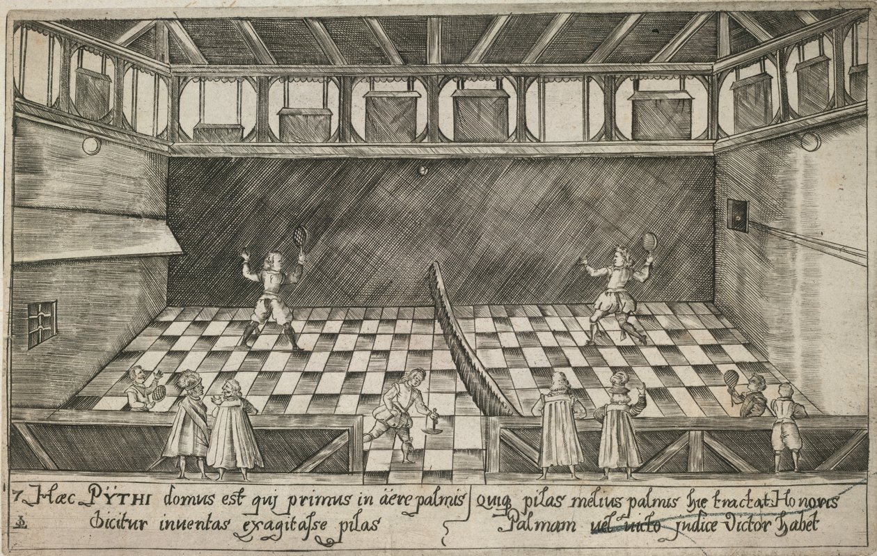 Ein Spiel von Real Tennis, ca. 1600 von Ludwig Ditzinger