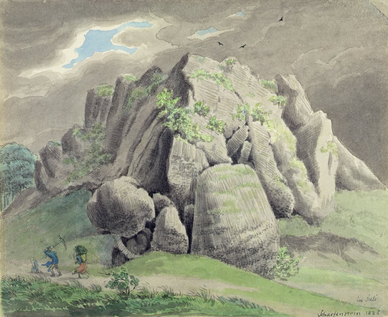 Scharfenstein bei Gudensberg von Ludwig Emil Grimm