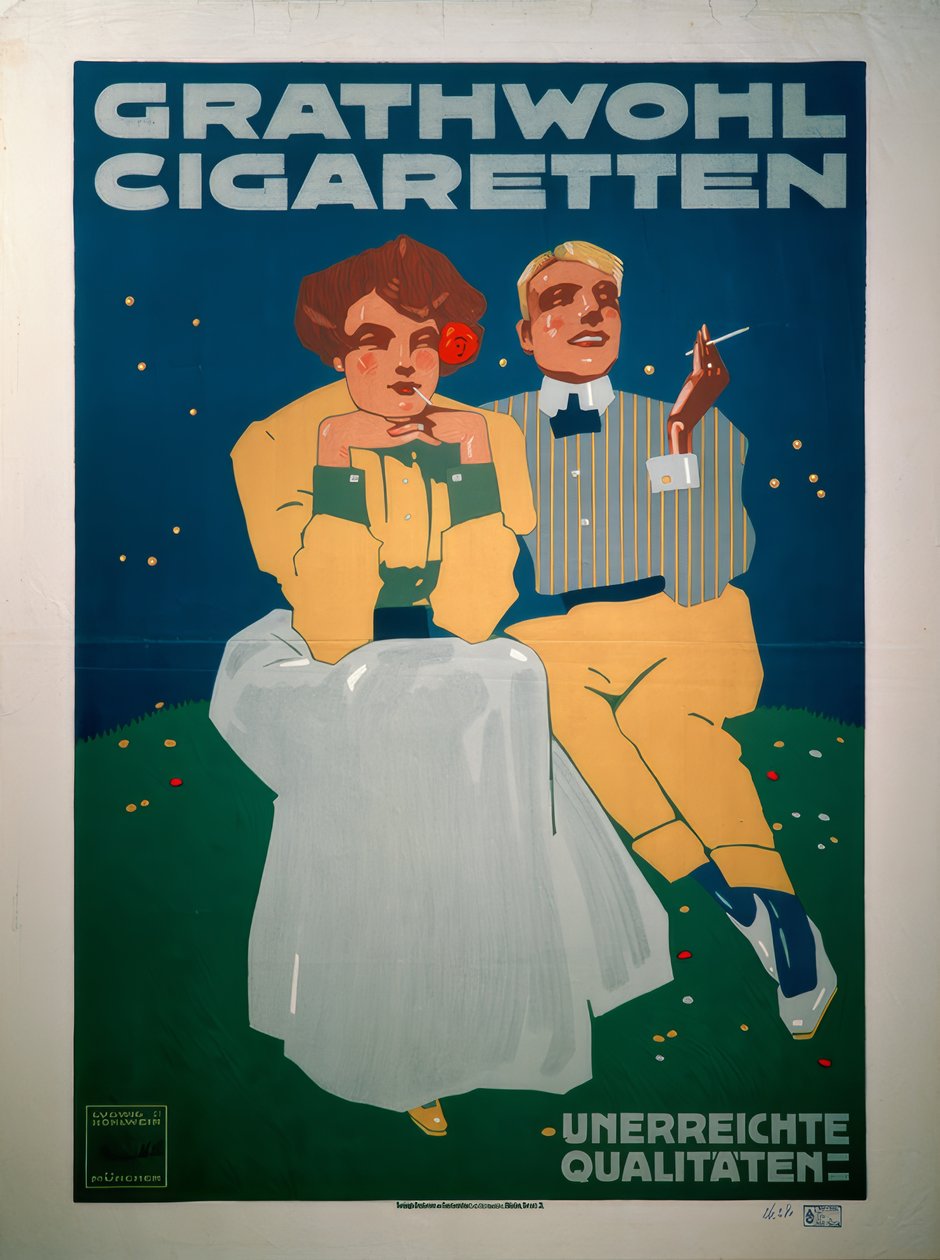 Grathwohl Zigaretten von Ludwig Hohlwein