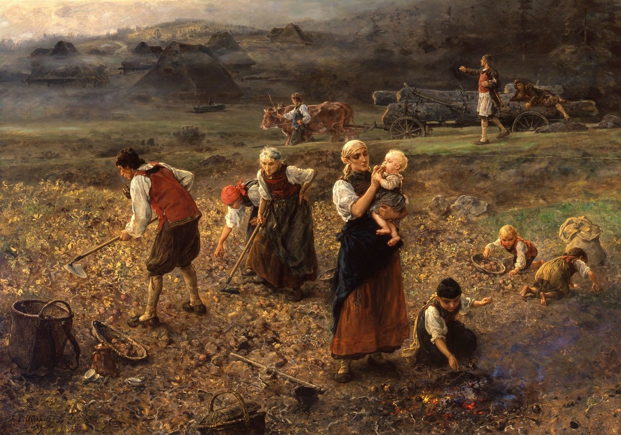 Kartoffelernte von Ludwig Knaus