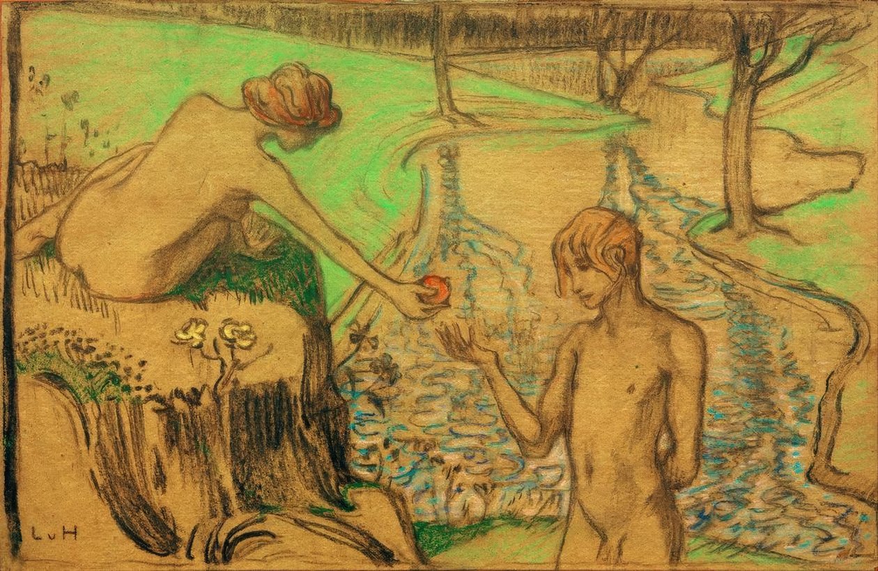 Adam und Eva von Ludwig von Hofmann