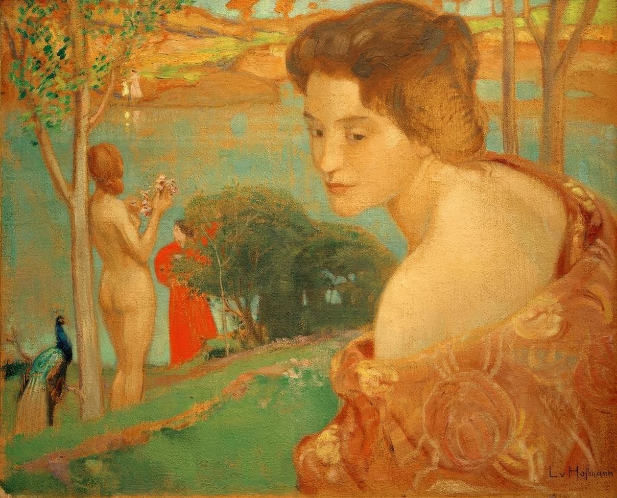 Mädchen am Strand von Ludwig von Hofmann