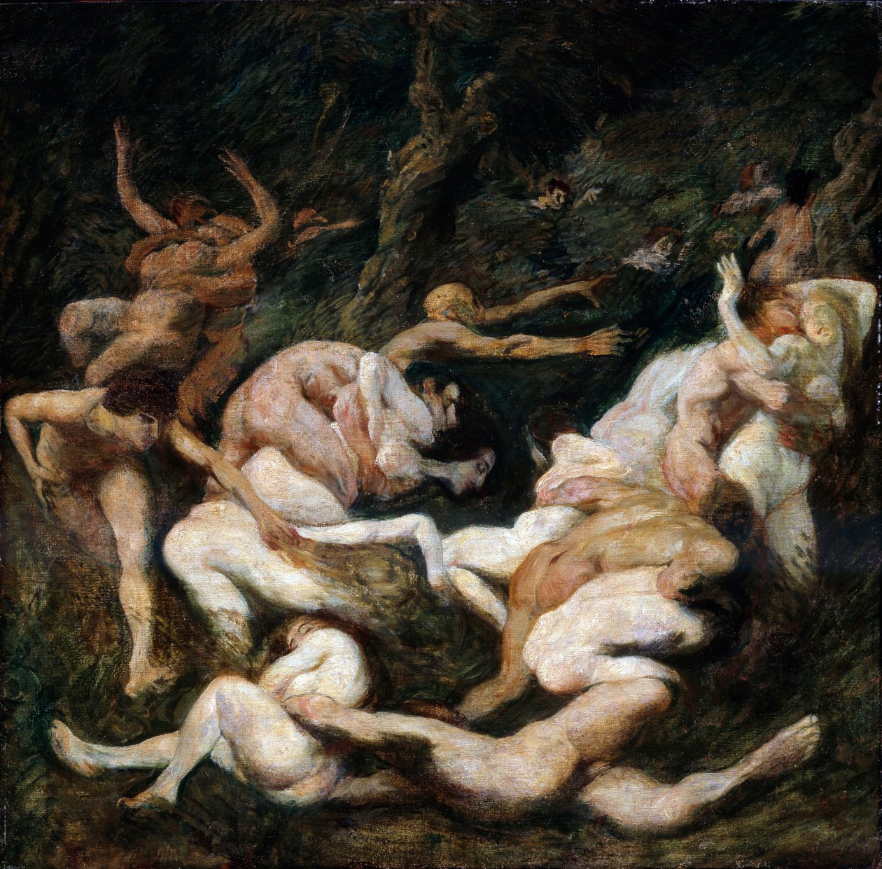 Die Entführung der Frauen von Ludwig von Hofmann