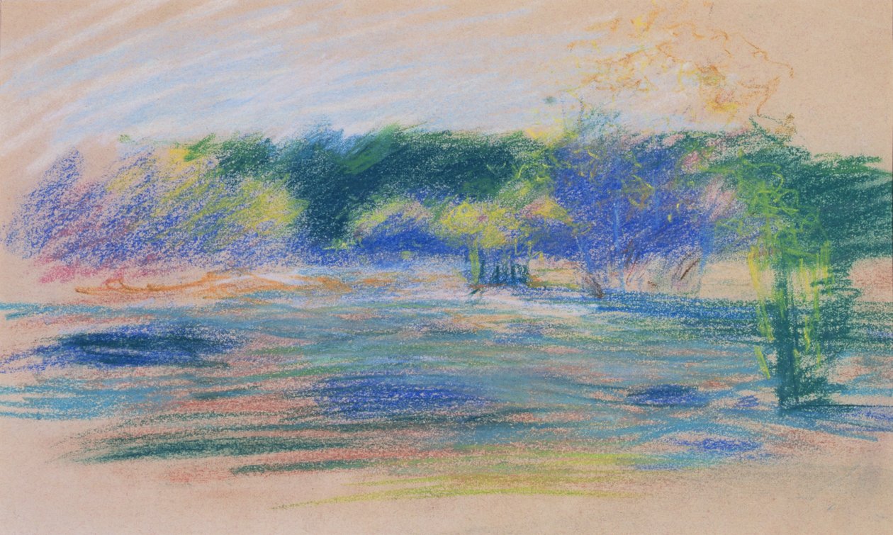 Landschaft mit Blick auf den Wald von Ludwik de Laveaux