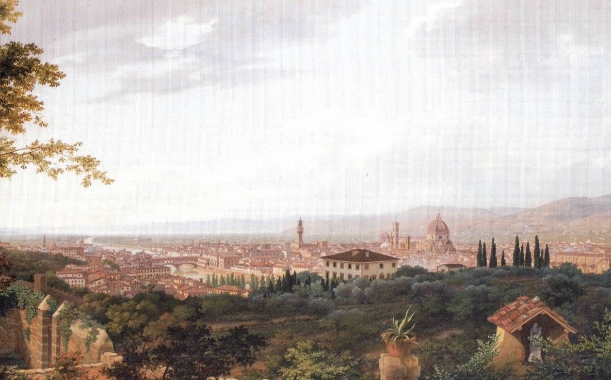 Florenz von Monte alle Croci (Detail) von Luigi Garibbo